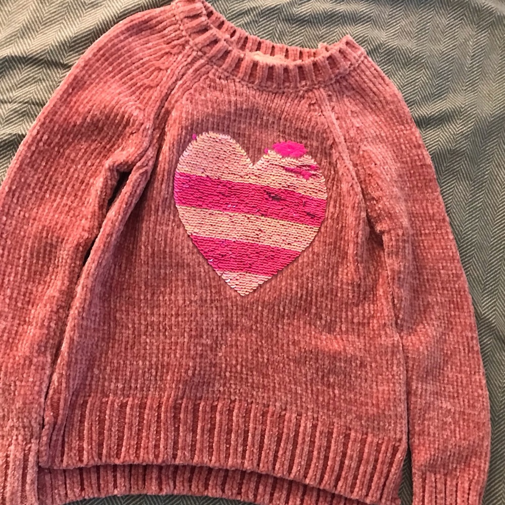 Coral sweater shirt
